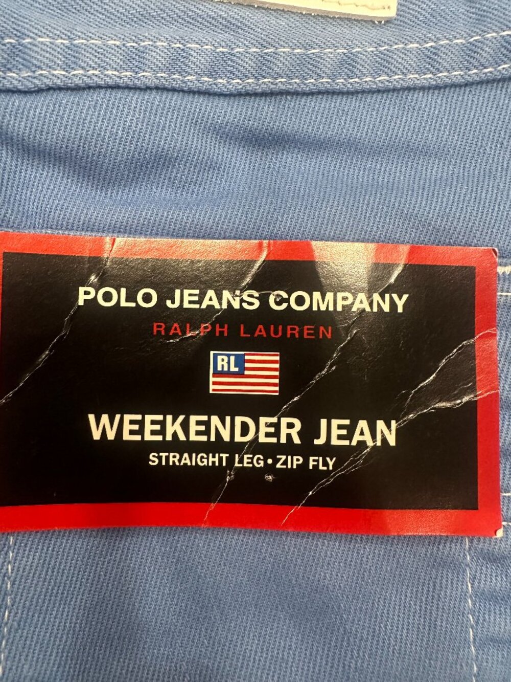 Ralph Lauren Polo Jeans Company Weekender Jean, Baby Blue, Size 6 NWT
